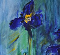Lilien (70  x 100 cm Acryl auf Leinwand)